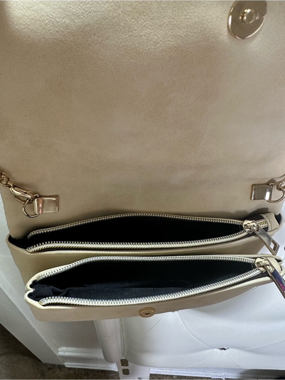 Free People Envelope Beige Crossbody Bag - Picture 7 of 8